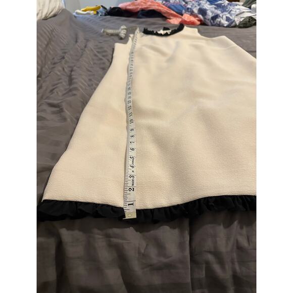 J. CREW Sleeveless Ruffle Trim Shift Dress Size 14 Tall - Picture 14 of 15